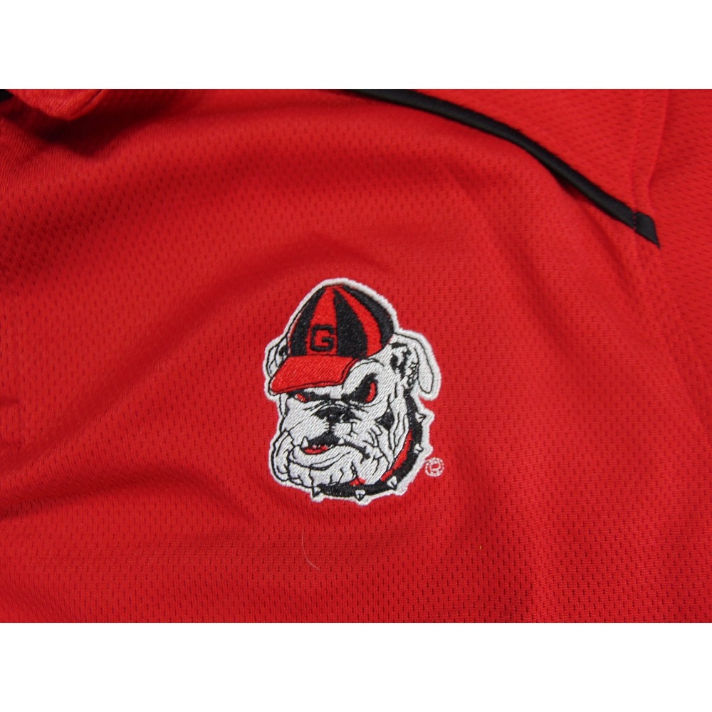 Georgia Bulldogs Polo Shirt Mens Large Red NCAA Gameday Athletic Collegiate - Picture 8 of 9